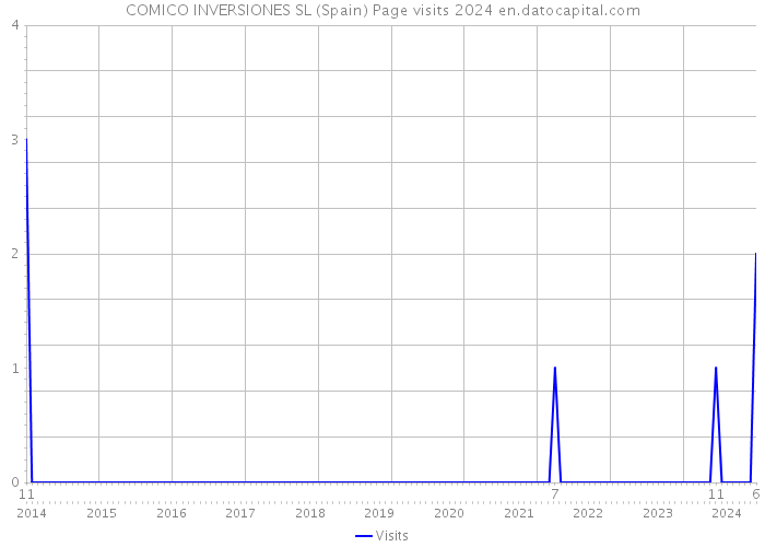 COMICO INVERSIONES SL (Spain) Page visits 2024 