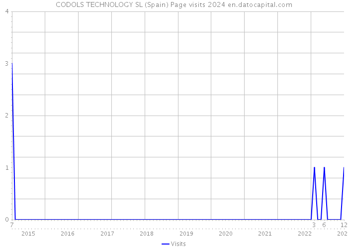 CODOLS TECHNOLOGY SL (Spain) Page visits 2024 