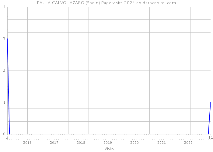 PAULA CALVO LAZARO (Spain) Page visits 2024 