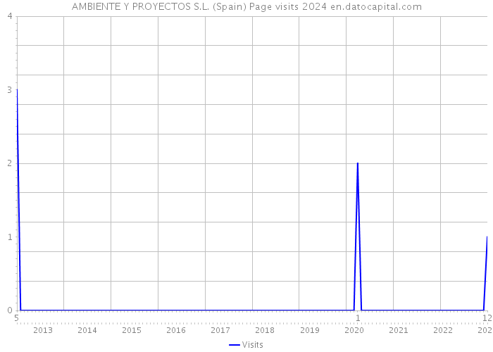 AMBIENTE Y PROYECTOS S.L. (Spain) Page visits 2024 