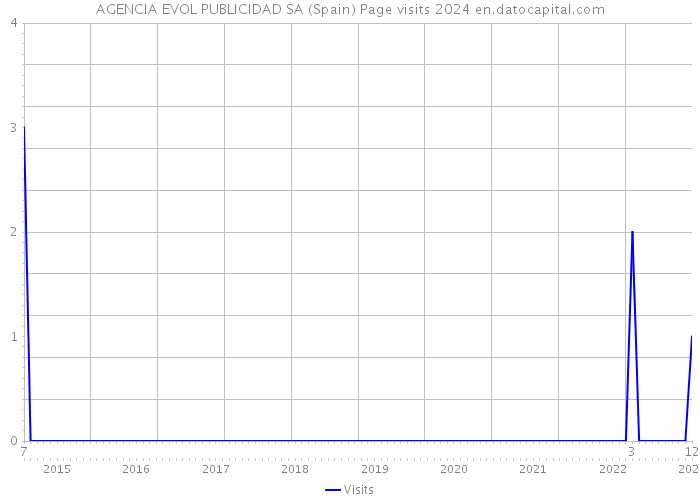AGENCIA EVOL PUBLICIDAD SA (Spain) Page visits 2024 