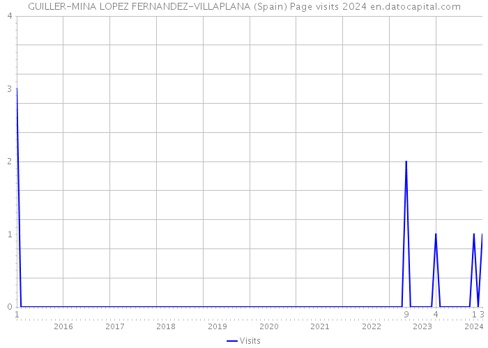 GUILLER-MINA LOPEZ FERNANDEZ-VILLAPLANA (Spain) Page visits 2024 
