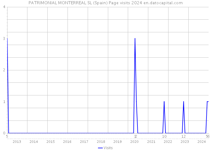 PATRIMONIAL MONTERREAL SL (Spain) Page visits 2024 