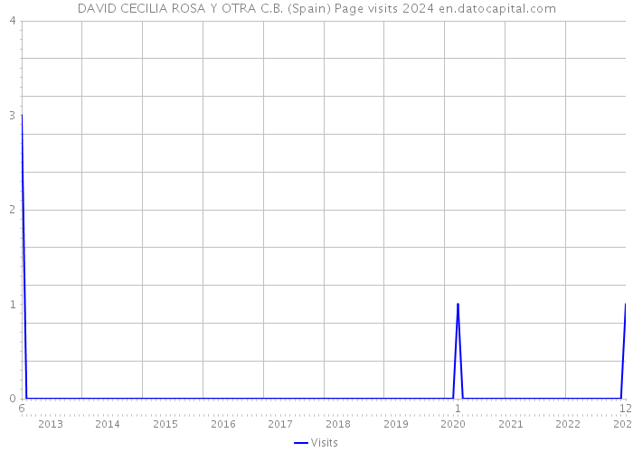 DAVID CECILIA ROSA Y OTRA C.B. (Spain) Page visits 2024 