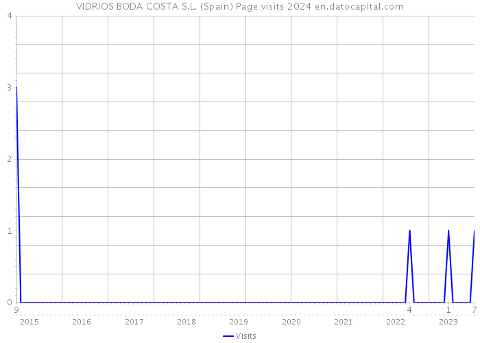 VIDRIOS BODA COSTA S.L. (Spain) Page visits 2024 