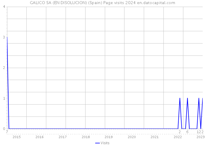 GALICO SA (EN DISOLUCION) (Spain) Page visits 2024 