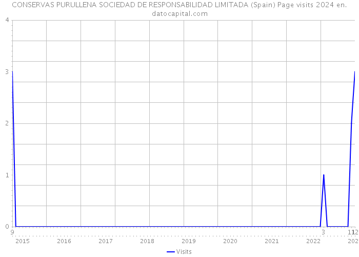 CONSERVAS PURULLENA SOCIEDAD DE RESPONSABILIDAD LIMITADA (Spain) Page visits 2024 