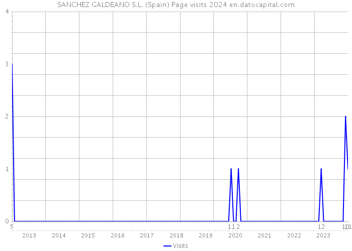 SANCHEZ GALDEANO S.L. (Spain) Page visits 2024 