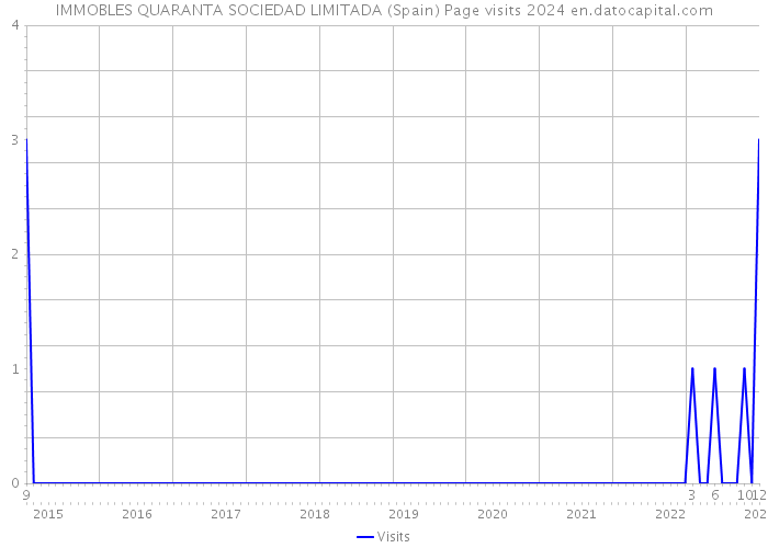 IMMOBLES QUARANTA SOCIEDAD LIMITADA (Spain) Page visits 2024 