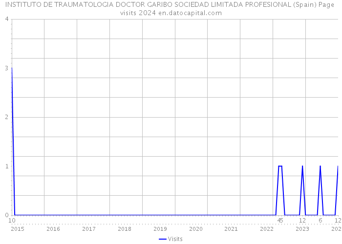 INSTITUTO DE TRAUMATOLOGIA DOCTOR GARIBO SOCIEDAD LIMITADA PROFESIONAL (Spain) Page visits 2024 