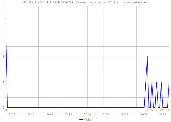 BODEGAS MONTE LA REINA S.L. (Spain) Page visits 2024 