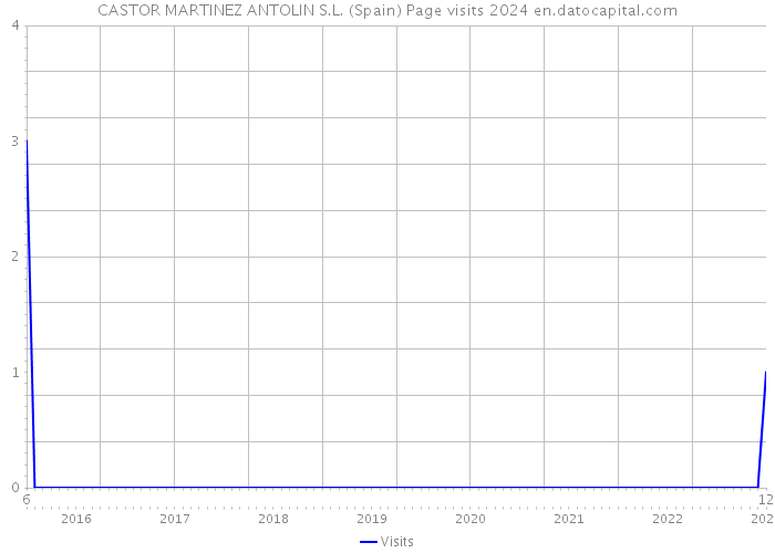 CASTOR MARTINEZ ANTOLIN S.L. (Spain) Page visits 2024 