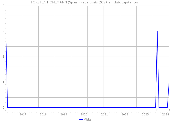 TORSTEN HONEMANN (Spain) Page visits 2024 
