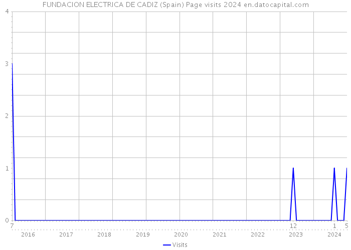FUNDACION ELECTRICA DE CADIZ (Spain) Page visits 2024 