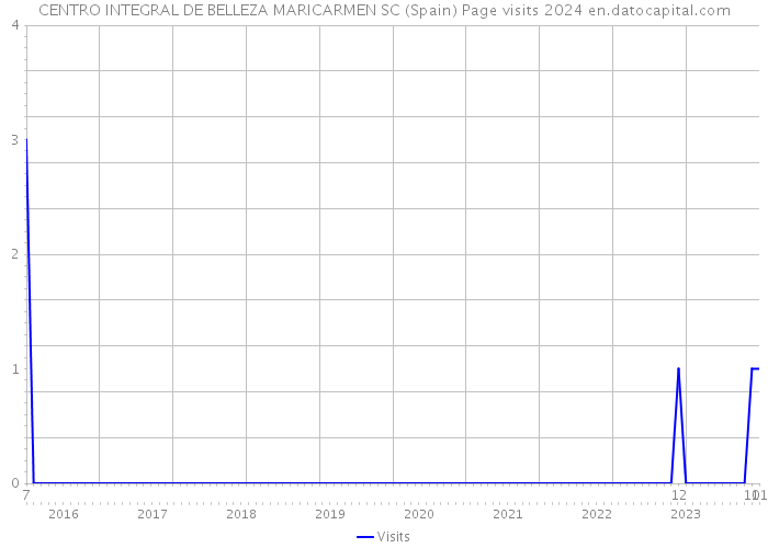 CENTRO INTEGRAL DE BELLEZA MARICARMEN SC (Spain) Page visits 2024 