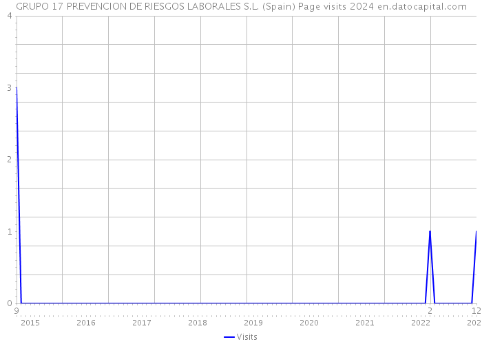 GRUPO 17 PREVENCION DE RIESGOS LABORALES S.L. (Spain) Page visits 2024 
