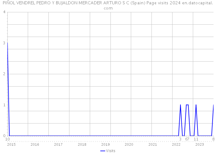 PIÑOL VENDREL PEDRO Y BUJALDON MERCADER ARTURO S C (Spain) Page visits 2024 