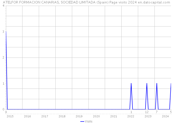 ATELFOR FORMACION CANARIAS, SOCIEDAD LIMITADA (Spain) Page visits 2024 