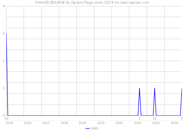 KHALED EDURNE SL (Spain) Page visits 2024 