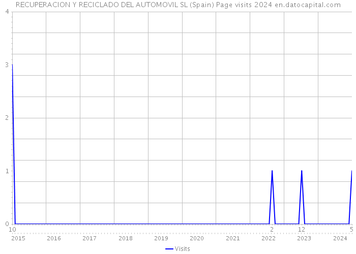 RECUPERACION Y RECICLADO DEL AUTOMOVIL SL (Spain) Page visits 2024 