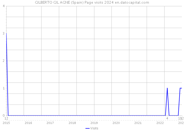 GILBERTO GIL AGNE (Spain) Page visits 2024 