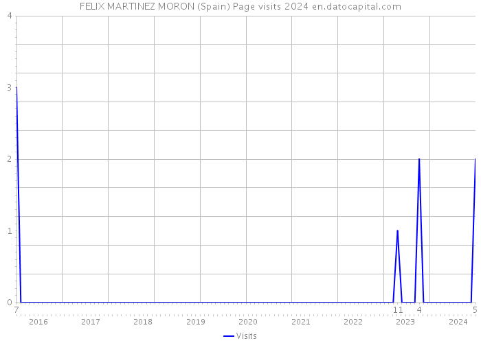 FELIX MARTINEZ MORON (Spain) Page visits 2024 