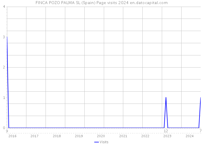 FINCA POZO PALMA SL (Spain) Page visits 2024 