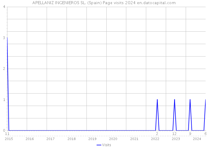 APELLANIZ INGENIEROS SL. (Spain) Page visits 2024 