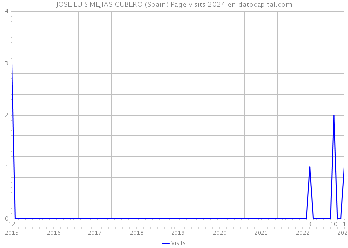 JOSE LUIS MEJIAS CUBERO (Spain) Page visits 2024 