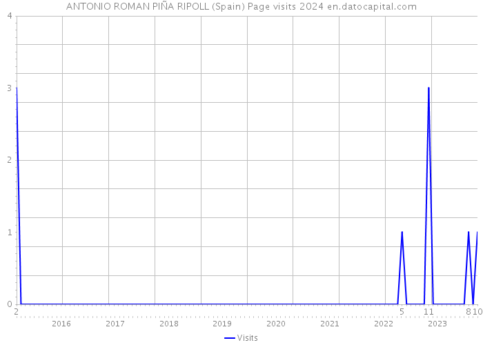 ANTONIO ROMAN PIÑA RIPOLL (Spain) Page visits 2024 