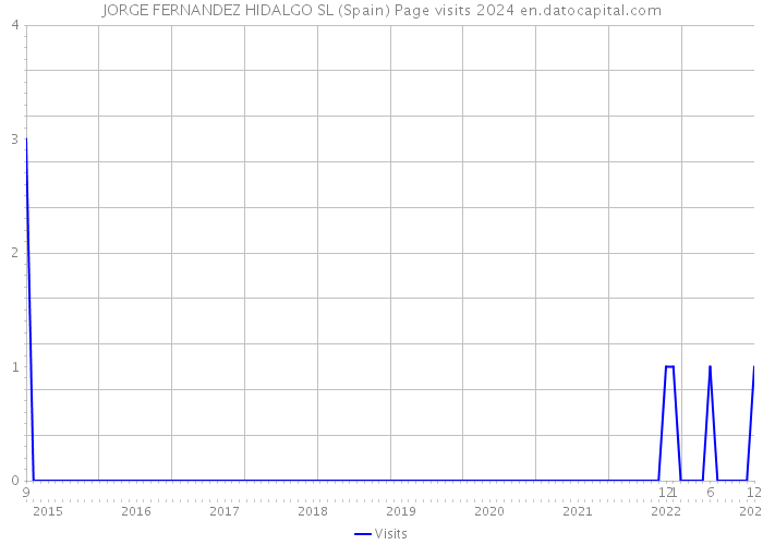 JORGE FERNANDEZ HIDALGO SL (Spain) Page visits 2024 