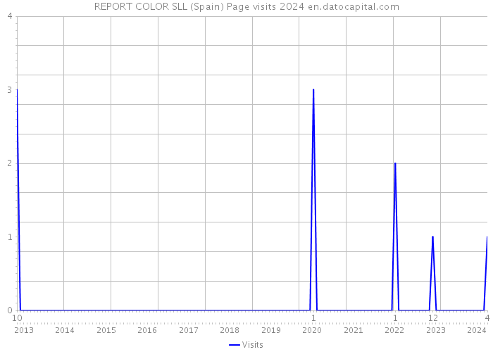 REPORT COLOR SLL (Spain) Page visits 2024 