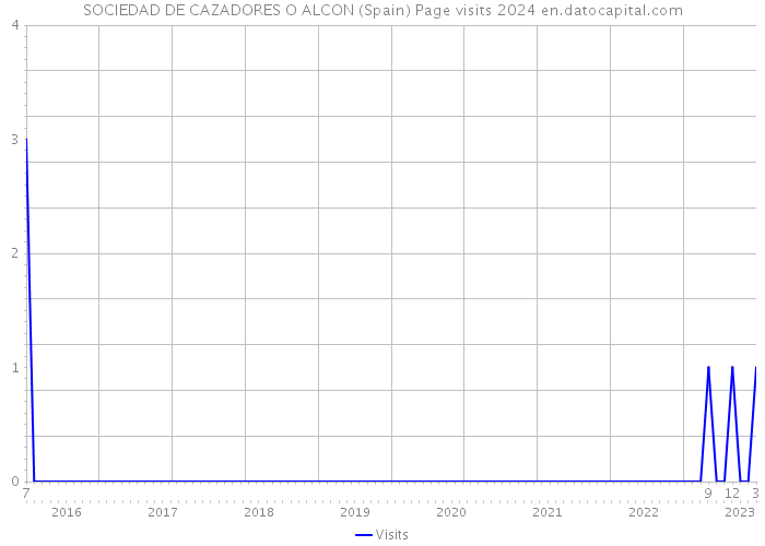 SOCIEDAD DE CAZADORES O ALCON (Spain) Page visits 2024 