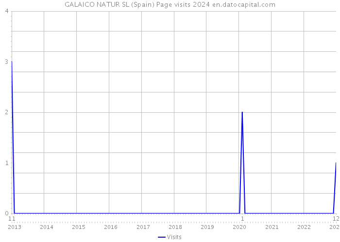 GALAICO NATUR SL (Spain) Page visits 2024 