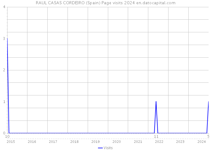 RAUL CASAS CORDEIRO (Spain) Page visits 2024 