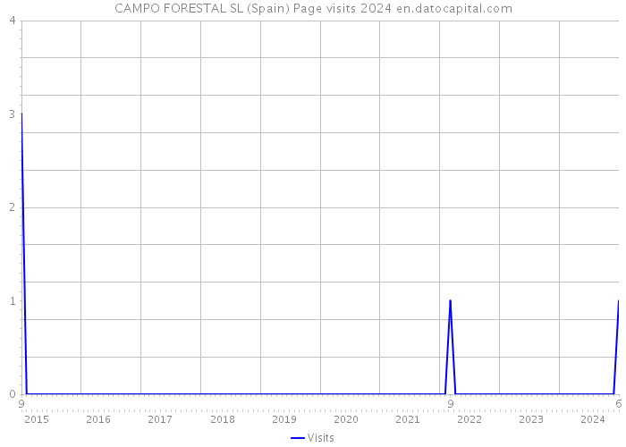 CAMPO FORESTAL SL (Spain) Page visits 2024 