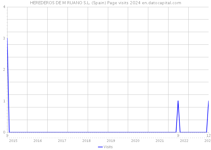 HEREDEROS DE M RUANO S.L. (Spain) Page visits 2024 