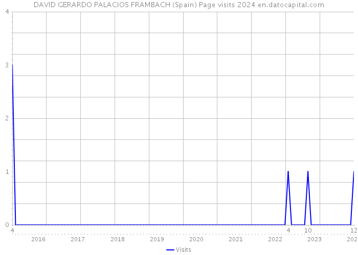 DAVID GERARDO PALACIOS FRAMBACH (Spain) Page visits 2024 