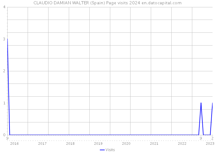 CLAUDIO DAMIAN WALTER (Spain) Page visits 2024 