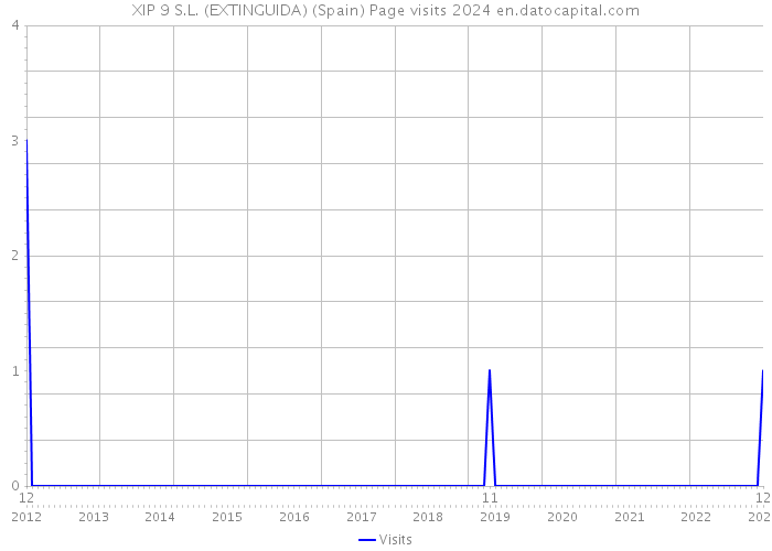 XIP 9 S.L. (EXTINGUIDA) (Spain) Page visits 2024 