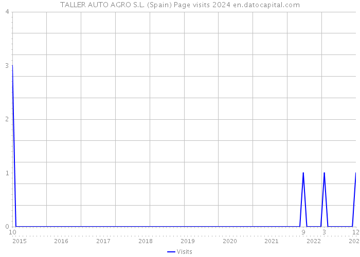 TALLER AUTO AGRO S.L. (Spain) Page visits 2024 