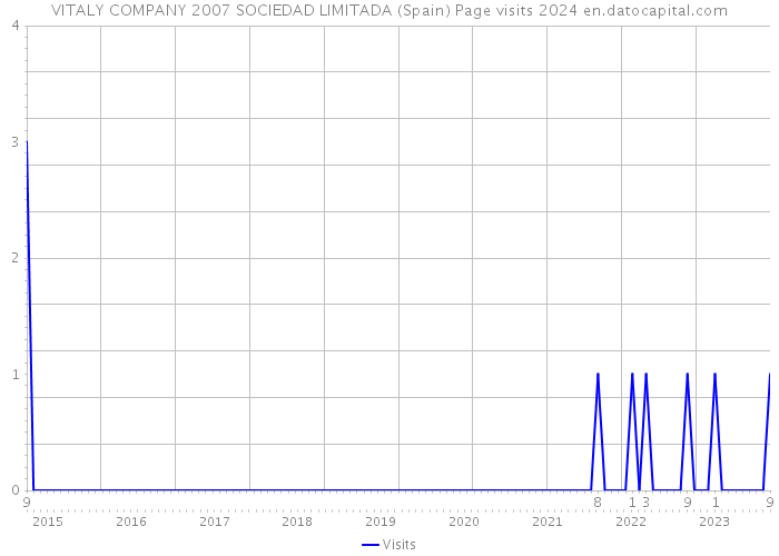 VITALY COMPANY 2007 SOCIEDAD LIMITADA (Spain) Page visits 2024 