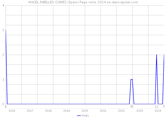 ANGEL RIBELLES GOMEZ (Spain) Page visits 2024 