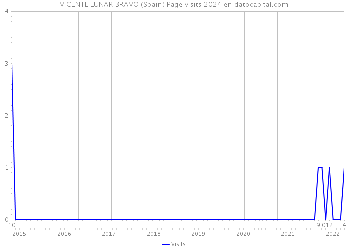 VICENTE LUNAR BRAVO (Spain) Page visits 2024 