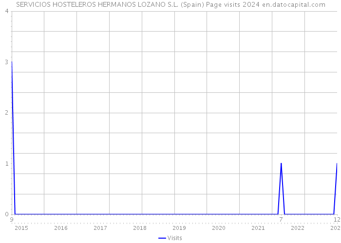 SERVICIOS HOSTELEROS HERMANOS LOZANO S.L. (Spain) Page visits 2024 