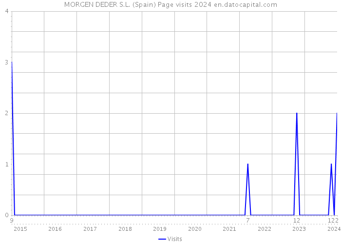 MORGEN DEDER S.L. (Spain) Page visits 2024 