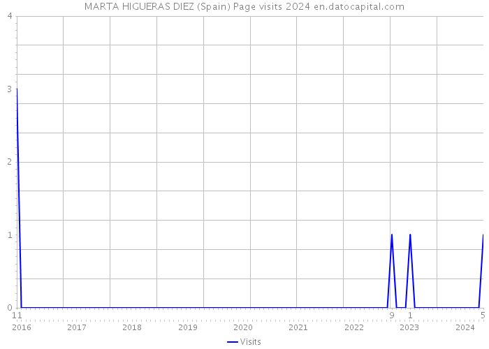 MARTA HIGUERAS DIEZ (Spain) Page visits 2024 