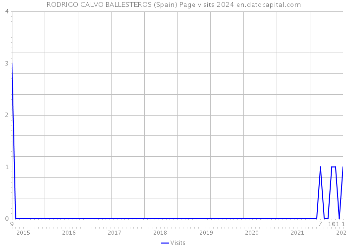 RODRIGO CALVO BALLESTEROS (Spain) Page visits 2024 