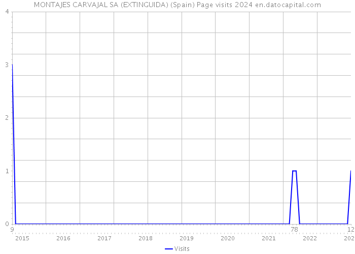 MONTAJES CARVAJAL SA (EXTINGUIDA) (Spain) Page visits 2024 