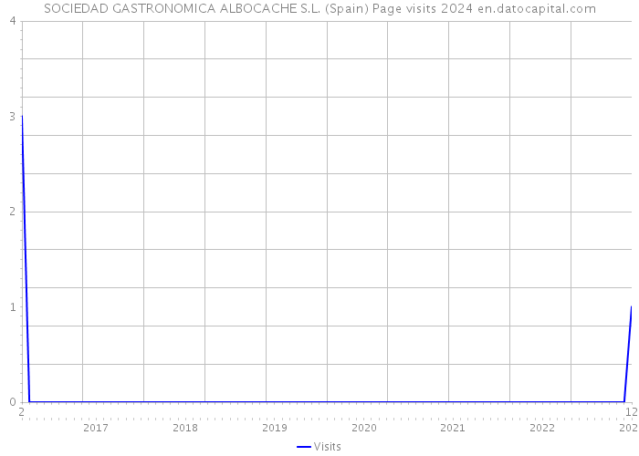 SOCIEDAD GASTRONOMICA ALBOCACHE S.L. (Spain) Page visits 2024 